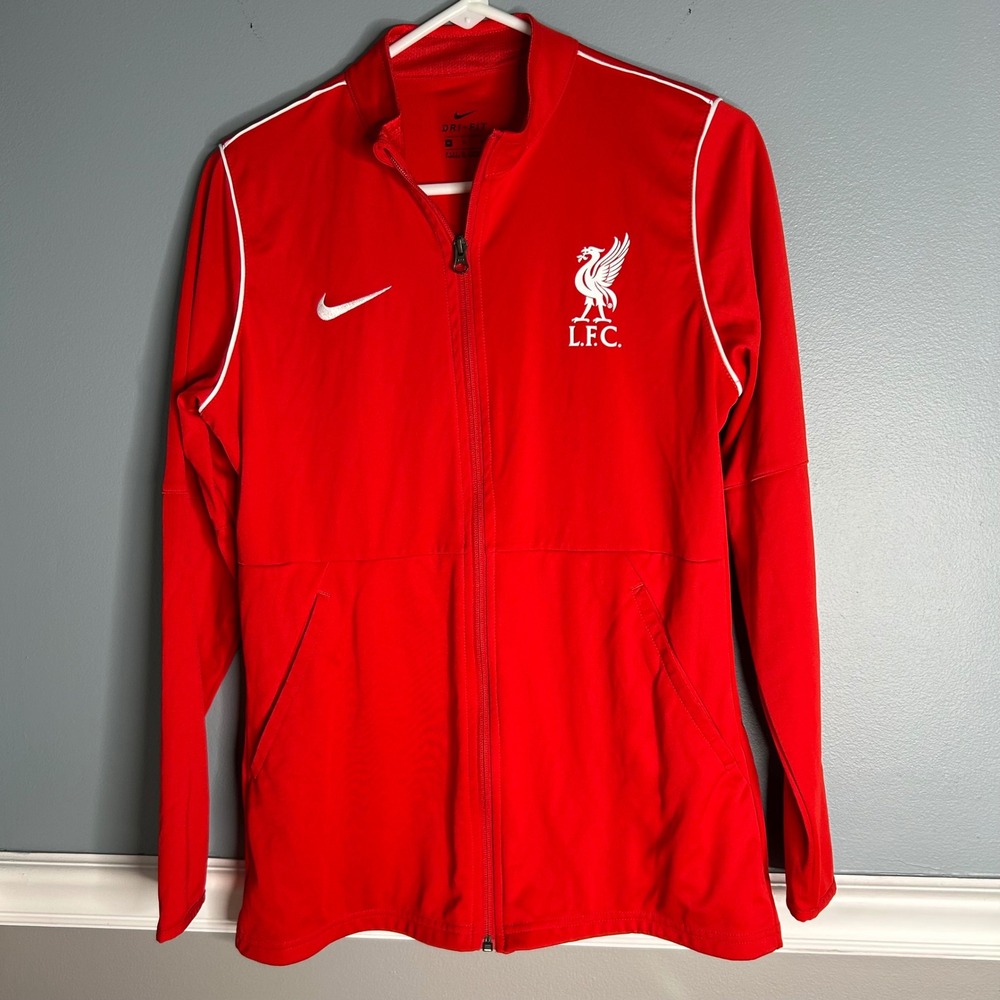 Nike Liverpool FC‎ Red Dri-FIT Soccer Track Jacket Full Zip Women's Medium